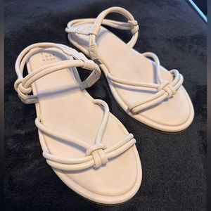 Cream Strappy Sandals